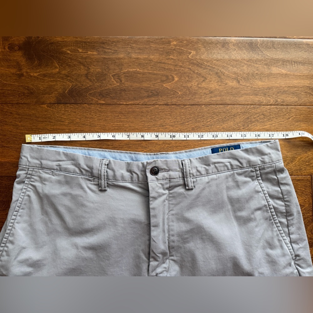 Polo Ralph Lauren Men's 34 Cotton Twill Classic Fit Stretch Golf Shorts Gray - Picture 6 of 8